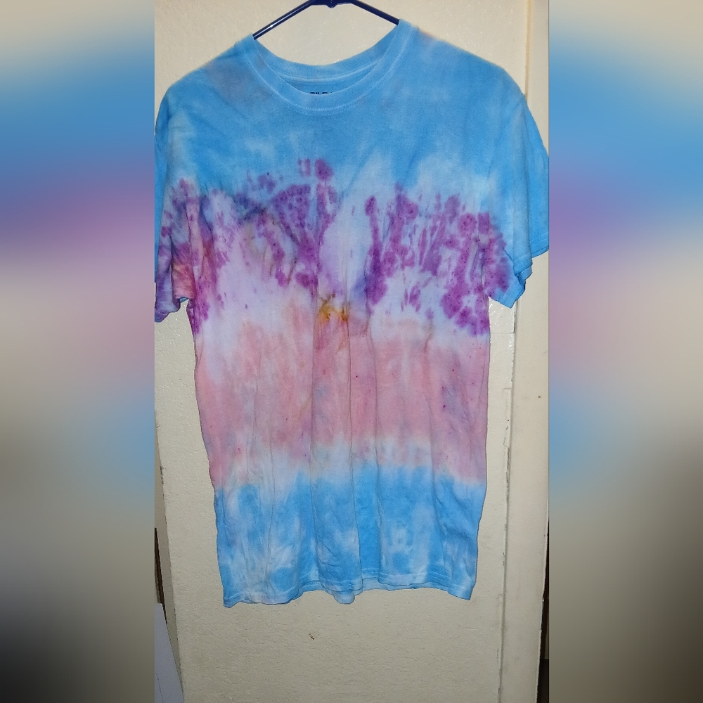 Adult Tie-Dye Shirt - Blue, purple, and Pink
